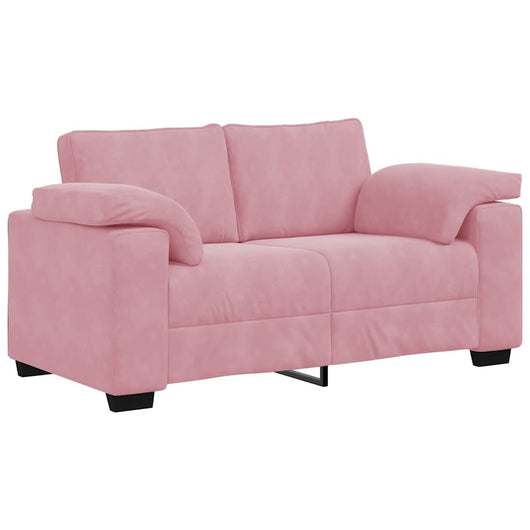 vidaXL Divano Divanetto Rosa 120 cm in Velluto