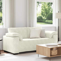 vidaXL Divano Divanetto Crema 140 cm in Velluto