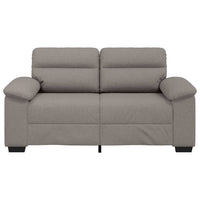 Divano a 2 Posti Tortora 120 cm in Tessuto