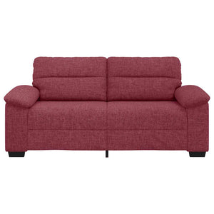 Divano a 2 Posti Rosso Vino 140 cm in Tessuto 4105310