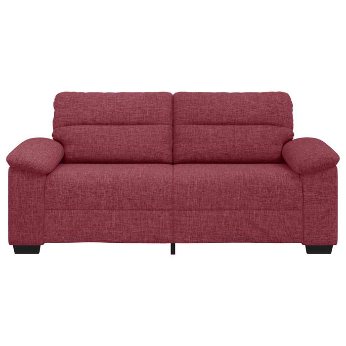 Divano a 2 Posti Rosso Vino 140 cm in Tessuto 4105310