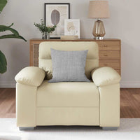 vidaXL Poltrona Crema 60 cm in Similpelle
