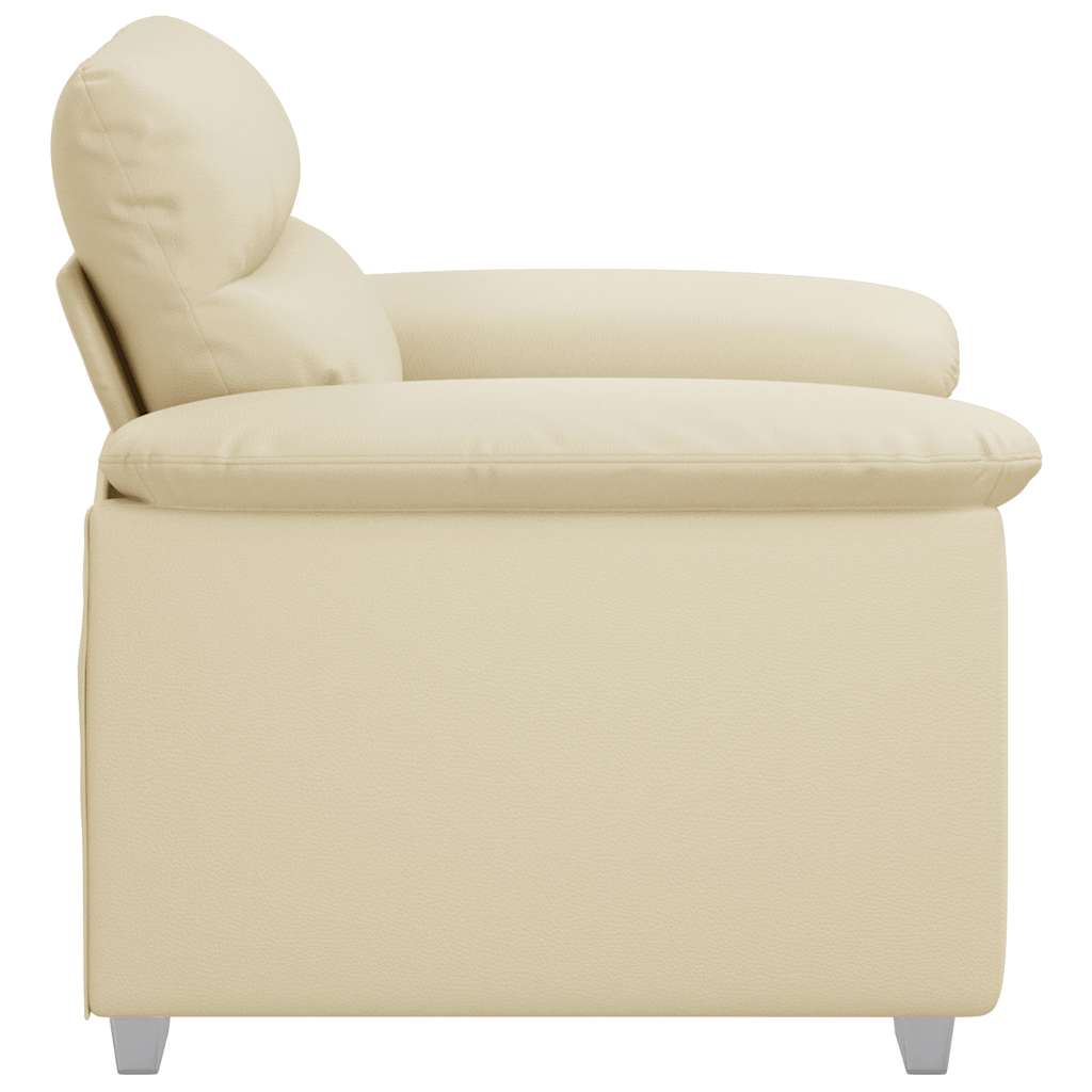 vidaXL Poltrona Crema 60 cm in Similpelle