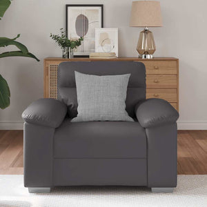 Poltrona Grigia 60 cm in Similpelle 4105328