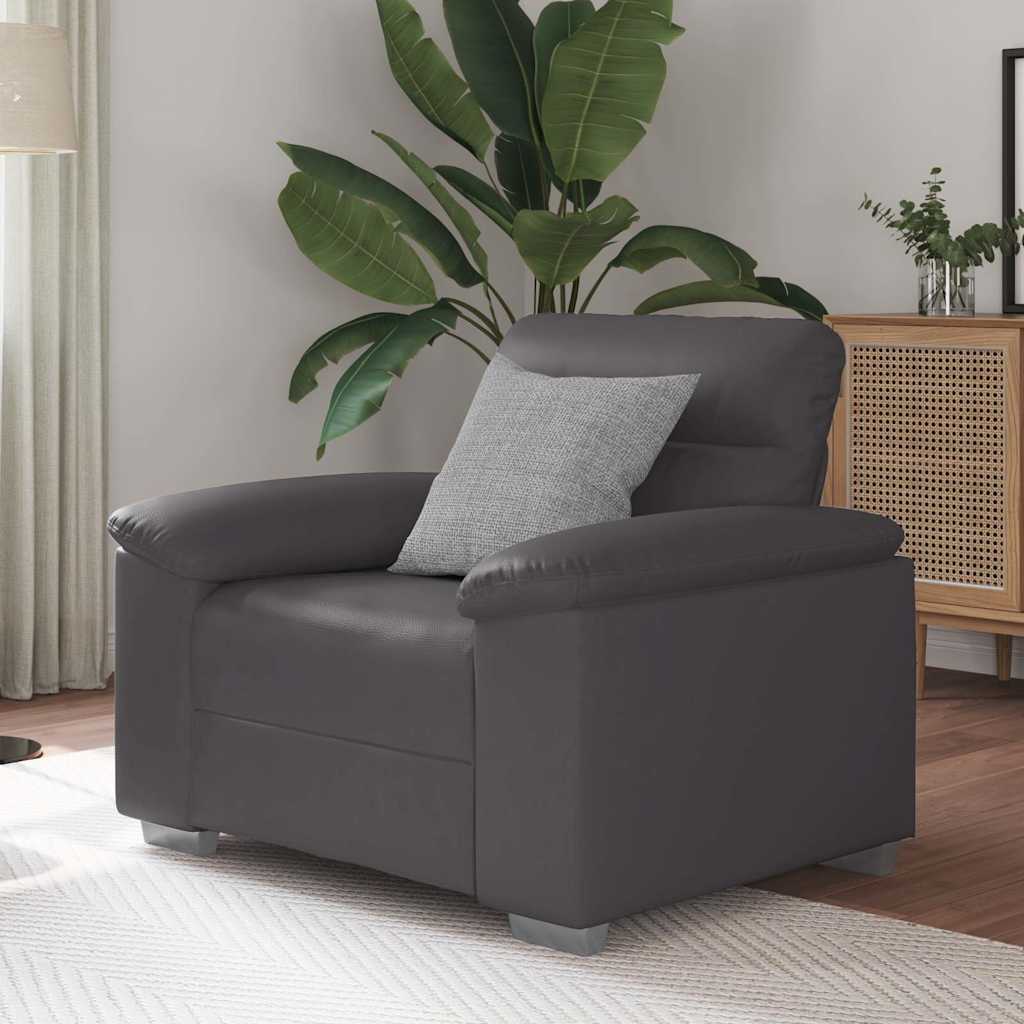 Poltrona Grigia 60 cm in Similpelle 4105328