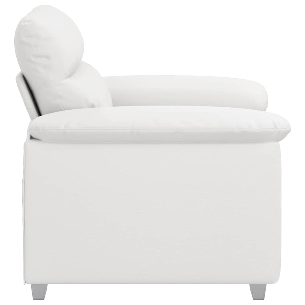vidaXL Poltrona Bianca 60 cm in Similpelle