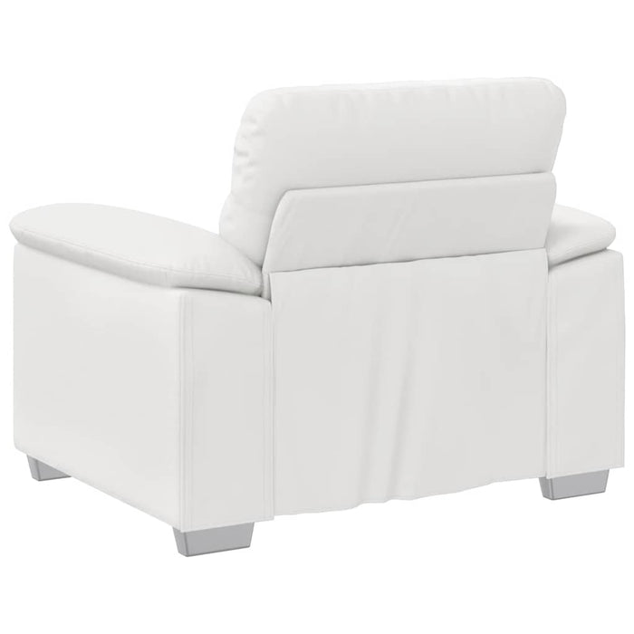 vidaXL Poltrona Bianca 60 cm in Similpelle