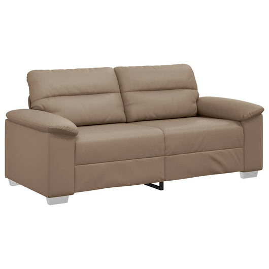 Divano a 2 Posti-Sofa 2 Posti Cappuccino 140 cm in similpelle 525221