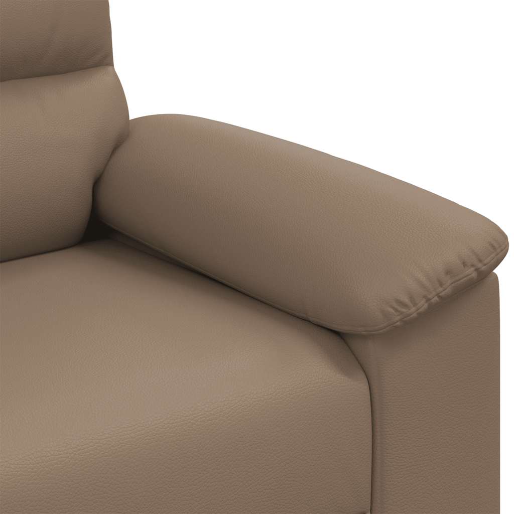 Divano a 2 Posti-Sofa 2 Posti Cappuccino 140 cm in similpelle 525221