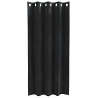 Tende con tende 2 pcs Nero 140 x 175 cm Velluto 4107164
