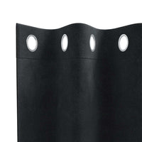 Tende con tende 2 pcs Nero 140 x 260 cm Velluto 4107167