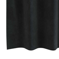 Tende con tende 2 pcs Nero 140 x 260 cm Velluto 4107167