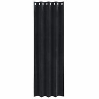 Tende con tende 2 pcs Nero 140 x 260 cm Velluto 4107167