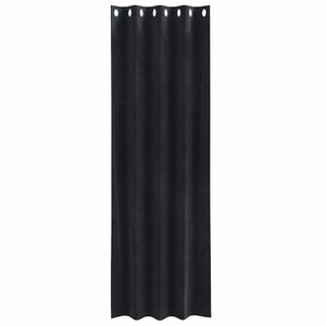 Tende con tende 2 pcs Nero 140 x 260 cm Velluto 4107167