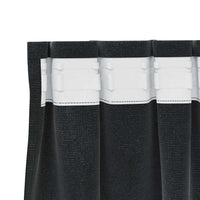 Tende con tende 2 pcs Nero 140 x 225 cm Velluto 4107170