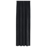 Tende con tende 2 pcs Nero 140 x 225 cm Velluto 4107170