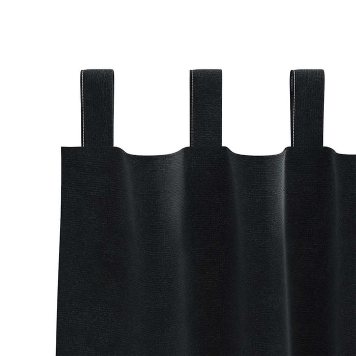 Tende con tende 2 pcs Nero 140 x 225 cm Velluto 4107175