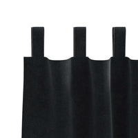 Tende con tende 2 pcs Nero 140 x 245 cm Velluto 4107176