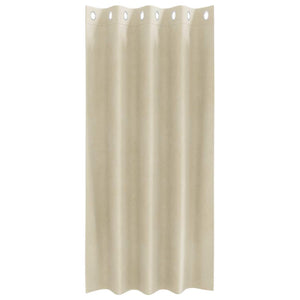 Tende con tende 2 pcs Crema 140 x 175 cm Velluto 4107179