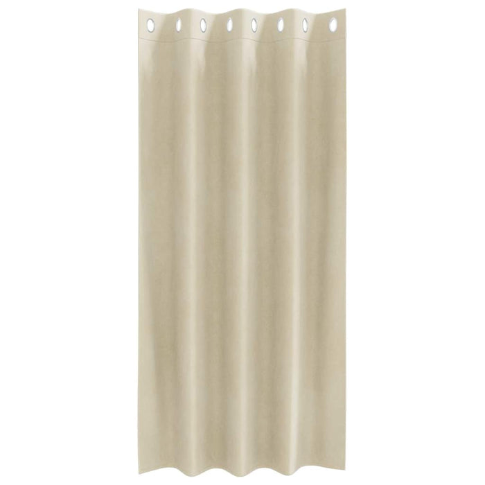 Tende con tende 2 pcs Crema 140 x 175 cm Velluto 4107179
