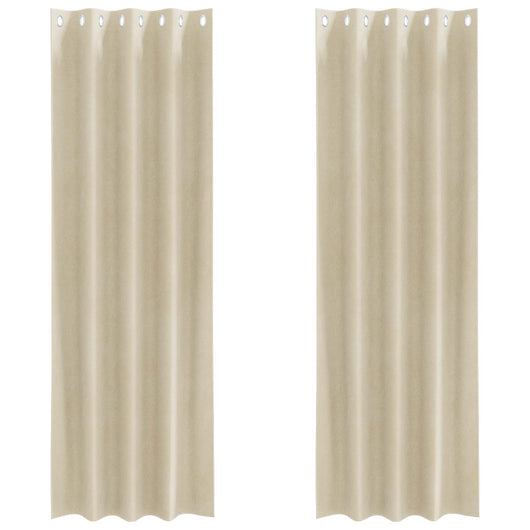 Tende oscuranti 2 pcs Crema 140 x 245 cm Velluto 4107181