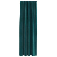 Tende con tende 2 pcs Verde scuro 140 x 245 cm Velluto 4107216