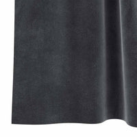 Tende con tende 2 pcs Grigio scuro 140 x 245 cm Velluto 4107236