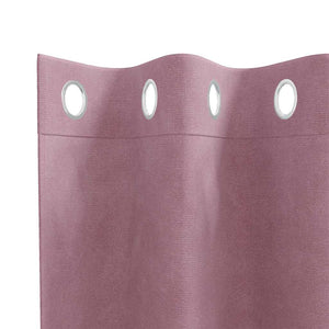 Tende con tende 2 pcs Rosa scuro 140 x 245 cm Velluto 4107241