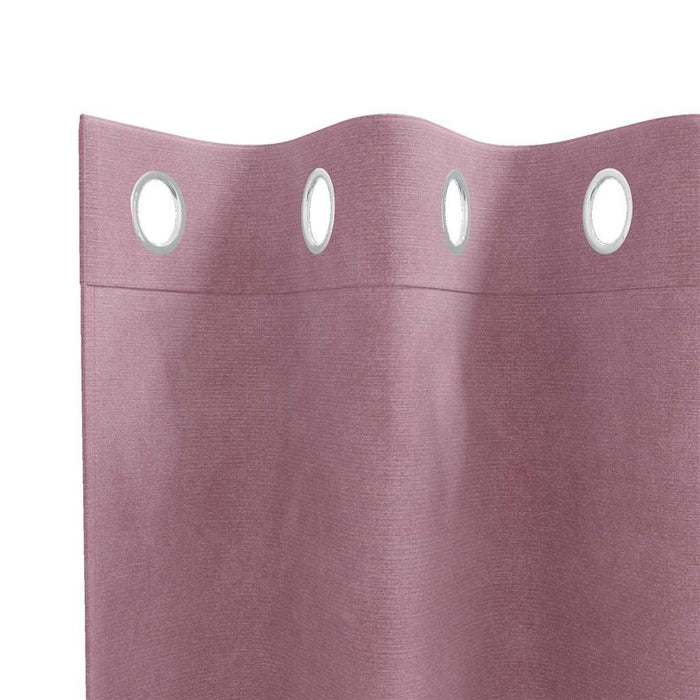 Tende con tende 2 pcs Rosa scuro 140 x 245 cm Velluto 4107241