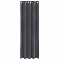 Tende oscuranti 2 pcs Grigio chiaro 140 x 260 cm Velluto 4107257