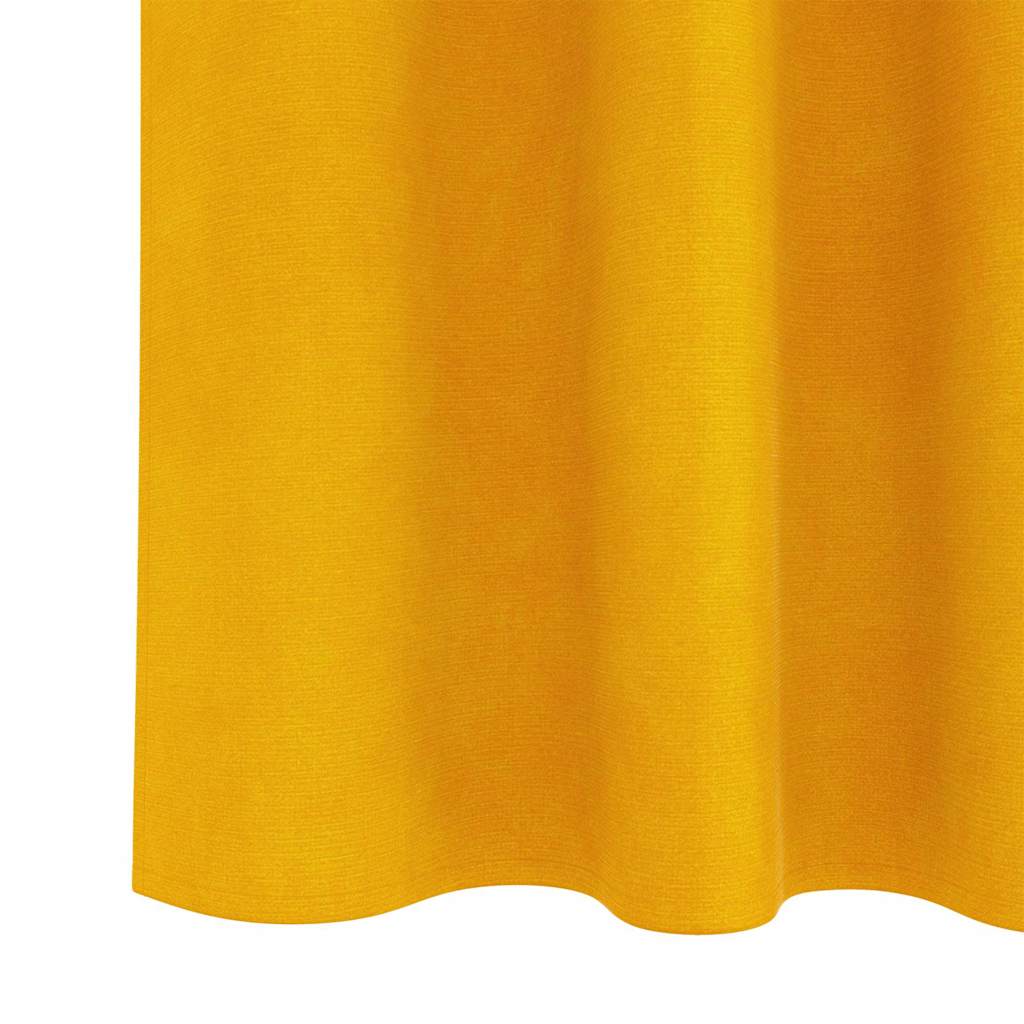 Tende con tende 2 pcs giallo senape 140 x 260 cm Velluto 4107277