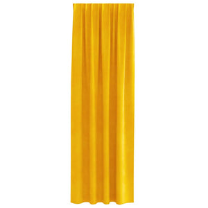Tende con tende 2 pcs giallo senape 140 x 260 cm Velluto 4107277