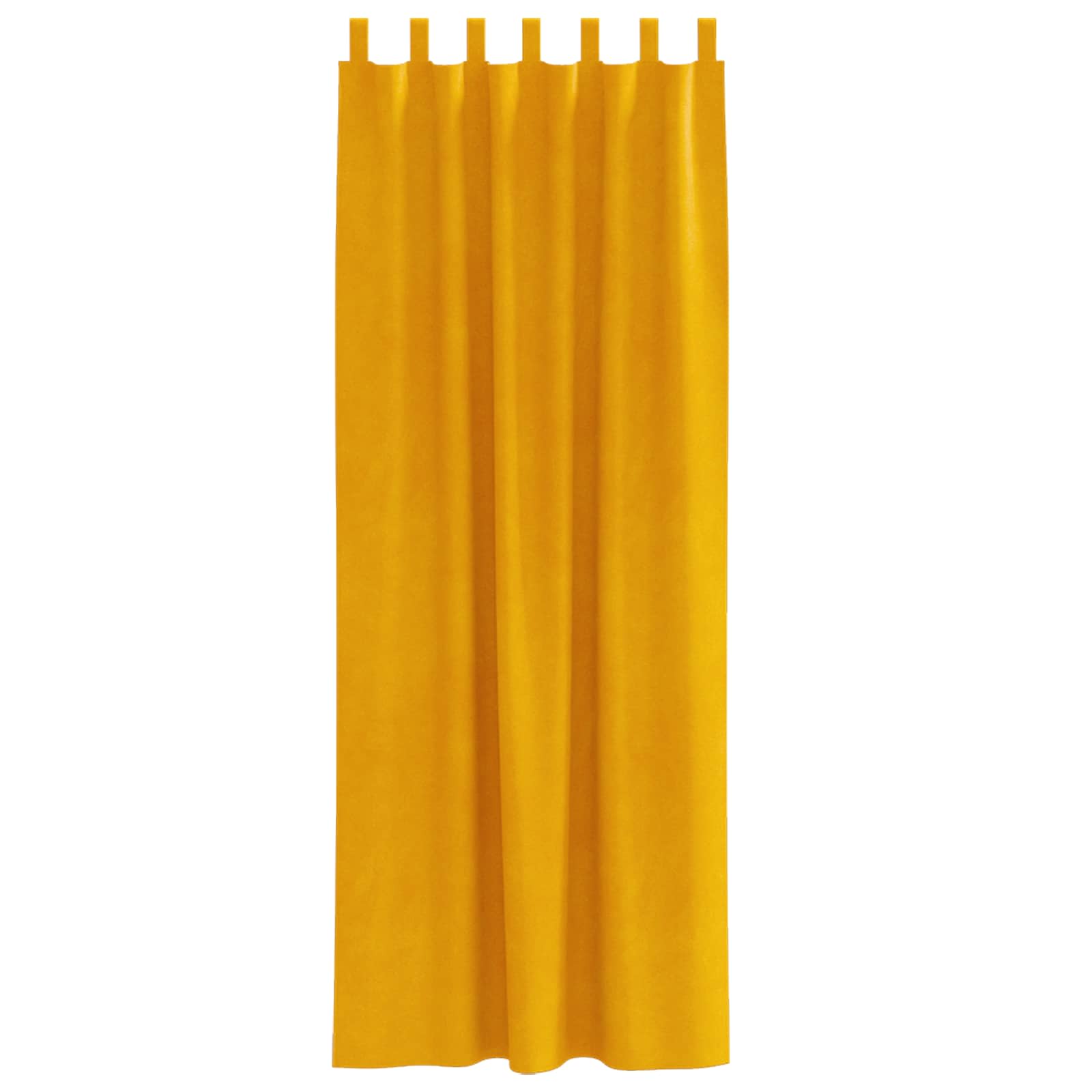 Tende oscuranti 2 pcs Giallo senape 140 x 245 cm Velluto 4107281