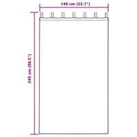 Tende oscuranti 2 pcs Giallo senape 140 x 245 cm Velluto 4107281