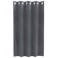 Tende con tende 2 pcs Grigio chiaro 140 x 140 cm Velluto 4107283