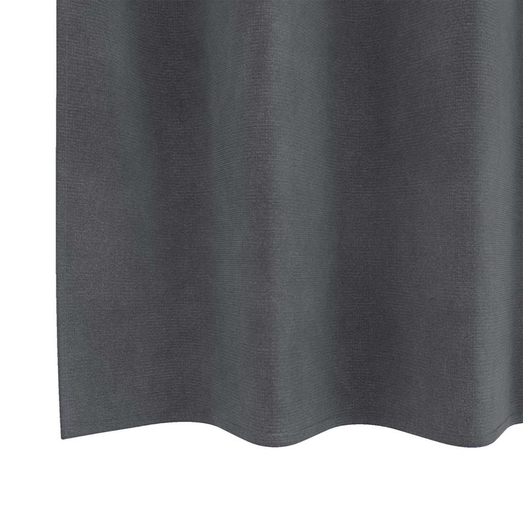Tende con tende 2 pcs Grigio chiaro 140 x 260 cm Velluto 4107287