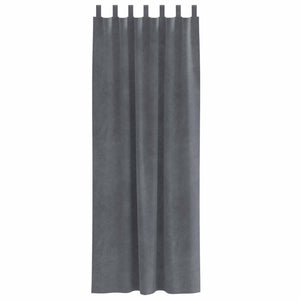 Tende oscuranti 2 pcs Grigio chiaro 140 x 225 cm Velluto 4107295