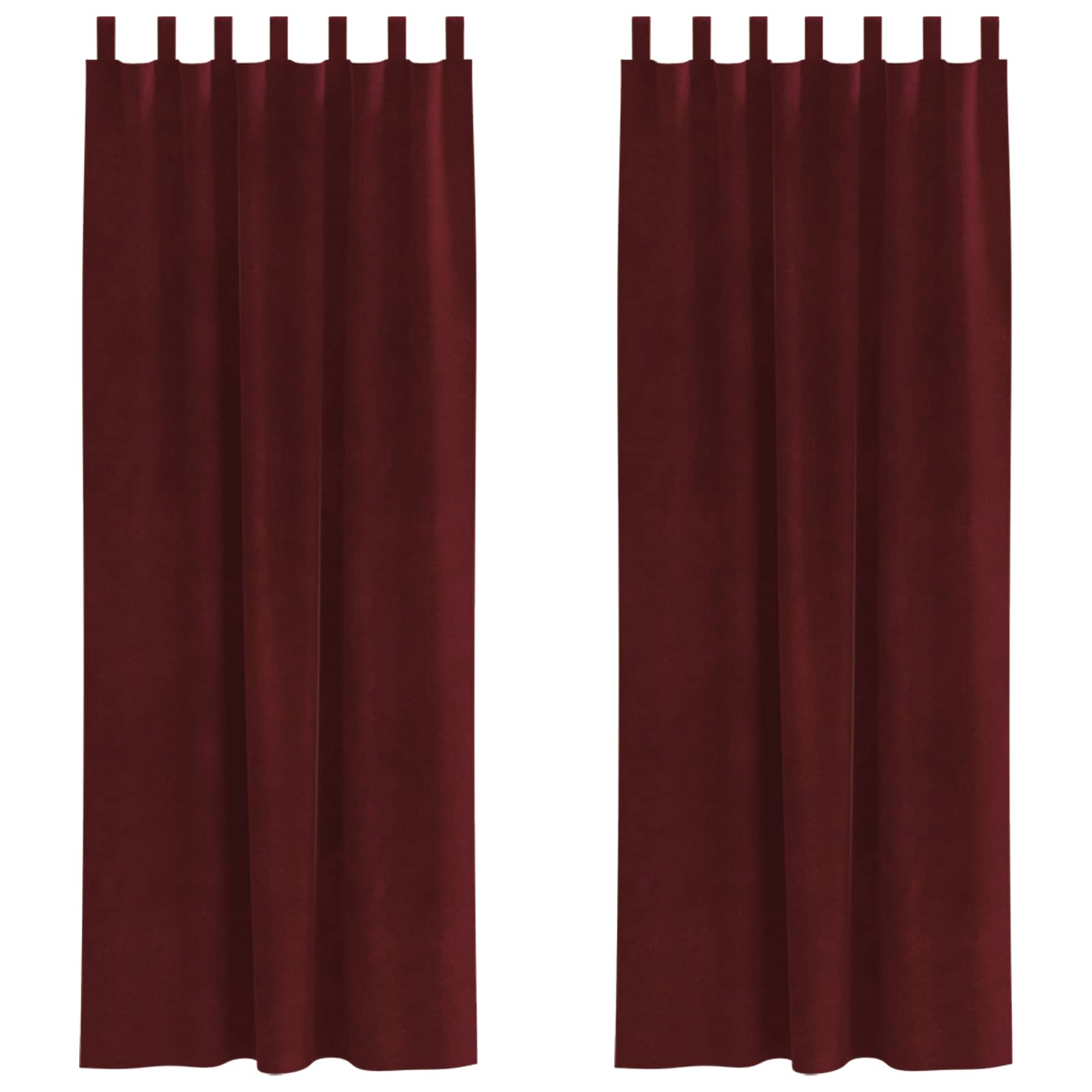 Tende oscuranti 2 pcs Rosso Vino 140 x 245 cm Velluto 4107311