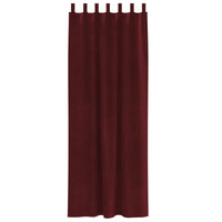 Tende oscuranti 2 pcs Rosso Vino 140 x 245 cm Velluto 4107311