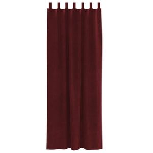 Tende oscuranti 2 pcs Rosso Vino 140 x 245 cm Velluto 4107311