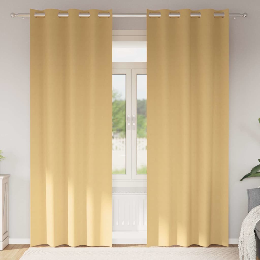 Tende oscuranti con tende Beige Poliestere 4107316