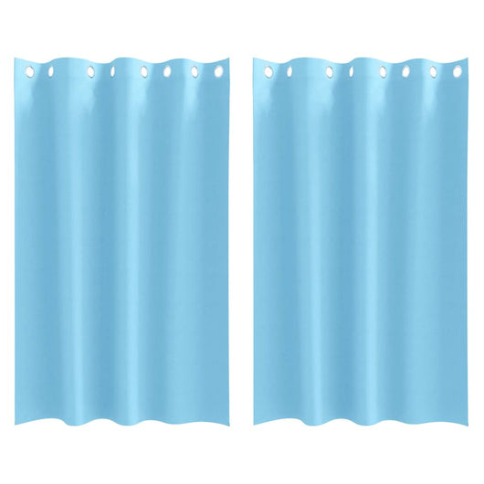 Tende oscuranti con tende Blu Chiaro Poliestere 4107324