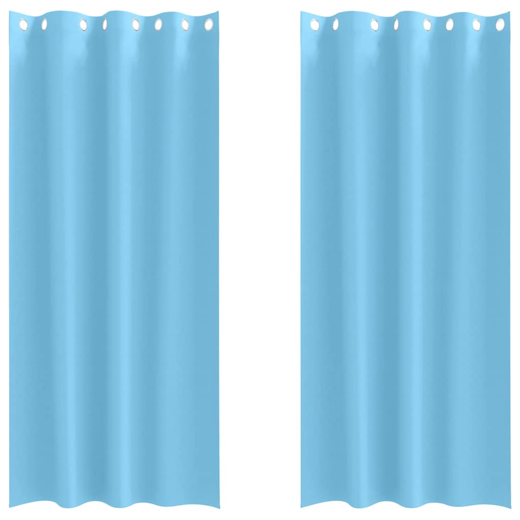Tende oscuranti con tende Blu Chiaro Poliestere 4107325
