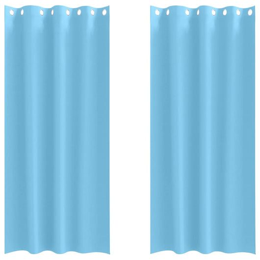 Tende oscuranti con tende Blu Chiaro Poliestere 4107327