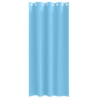 vidaXL Tende con tende 2 pcs Azzurro Poliestere
