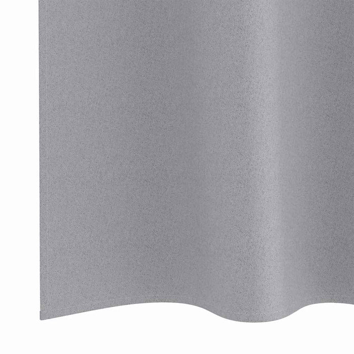 Tende oscuranti con tende Grigio chiaro Poliestere 4107344