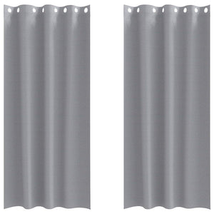Tende oscuranti con tende Grigio chiaro Poliestere 4107345