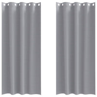 Tende oscuranti con tende Grigio chiaro Poliestere 4107347