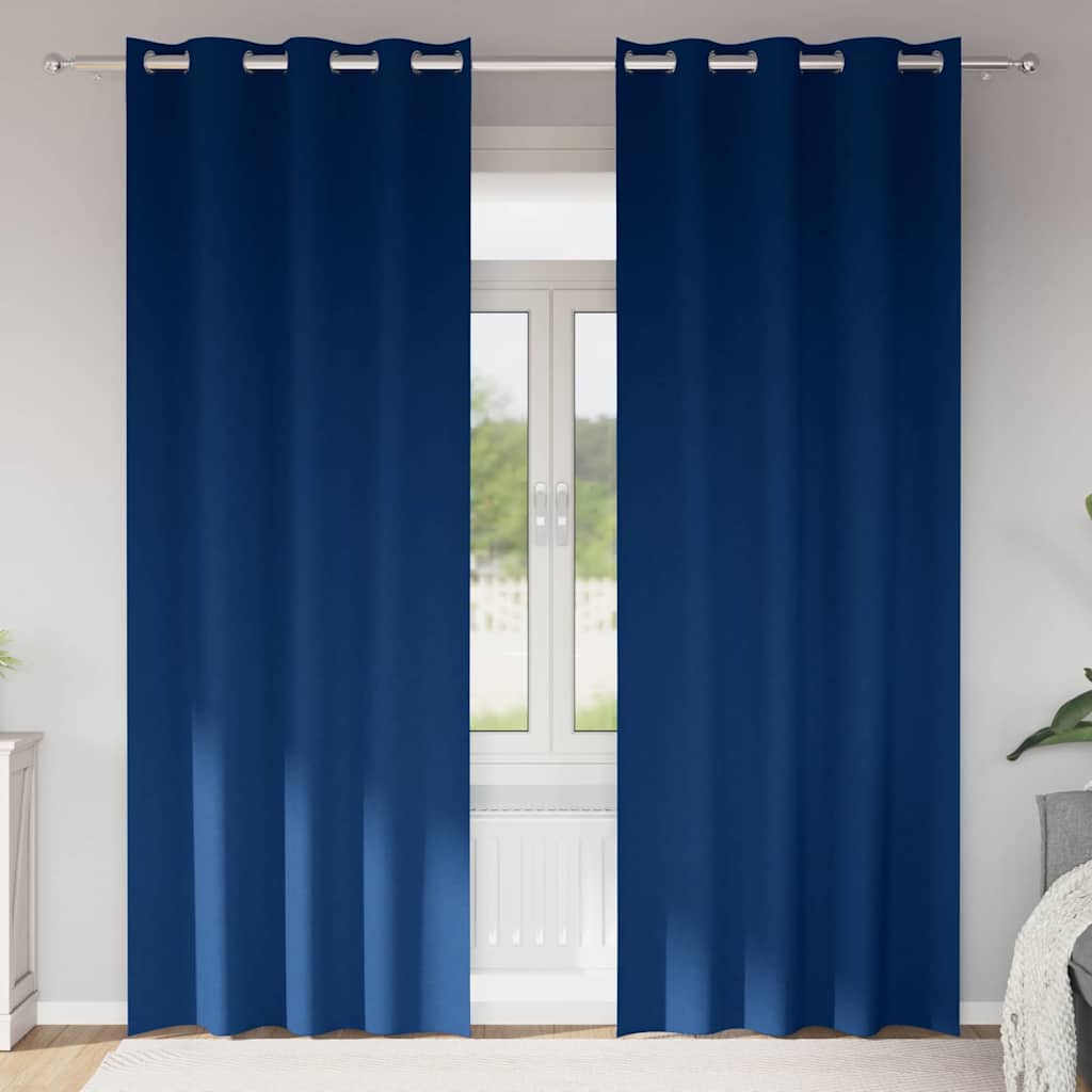 Tende oscuranti con tende Blu Scuro Poliestere 4107366