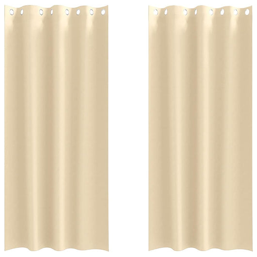 Tende oscuranti con tende Crema Poliestere 4107376